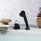 Kingston Brass KSK3350PXTR Deck Mount Hand Shower with Diverter for Roman Tub Faucet, Matte Black KSK3350PXTR - alternate 4